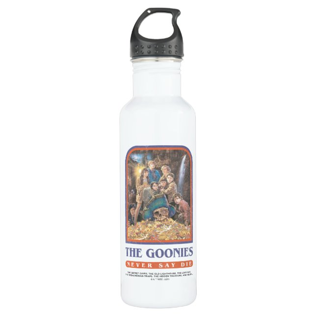 Bouteille D'eau Poster de l'anniversaire du trésor des Goonies (Devant)