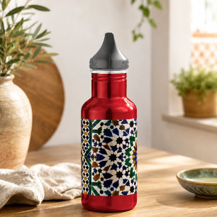 Bouteille d'eau pour enfants à motif de carreaux g