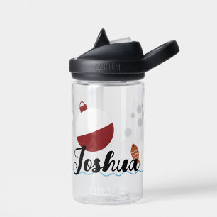 Bouteille d'eau pour enfants pêcheurs avec nom