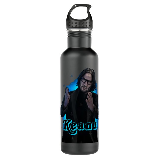 Bouteille D'eau Pour Hommes Femmes Keanu Art Reeves Cadeau Pour Ha (Devant)