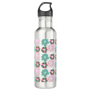 Bouteille D'eau Poussettes de Noël Doodle Pink Thermal Tumbler
