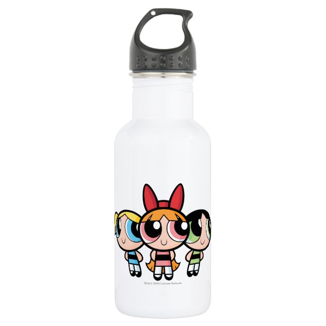 Bouteille D'eau Powerpuff Girls : Sucre, épices et tout Nice (Devant)
