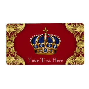 Bouteille d'eau Prince Baby shower