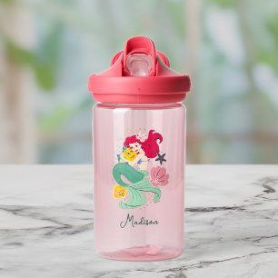 Bouteille D'eau Princesse Ariel Holding Flounder Ajouter Votre N