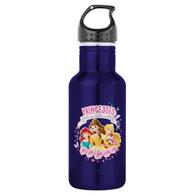 Bouteille D'eau Princesse Disney | Ariel, Belle et Aurora (Devant)