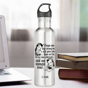 Bouteille D'eau Pro Choice Caricature politique drôle Personnalité