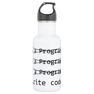 Bouteille D'eau Programmeur drôle