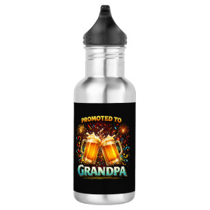 Bouteille D'eau Promu Grand-Père Futur