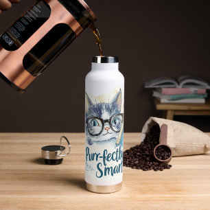 Bouteille D'eau 🐱 Purr-fectly Smart 📚