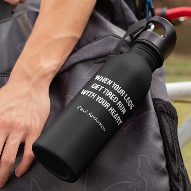 Bouteille D'eau Quand Vos Jambes Se Fatiguent Courez Avec Votre Co (Créateur téléchargé)