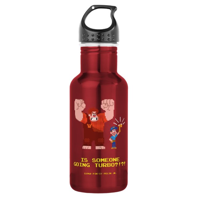Bouteille D'eau Quelqu'un va-t-il au Turbo ? (Devant)