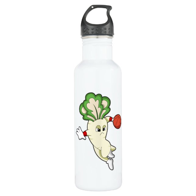 Bouteille D'eau Radish aux sports de basketball (Devant)