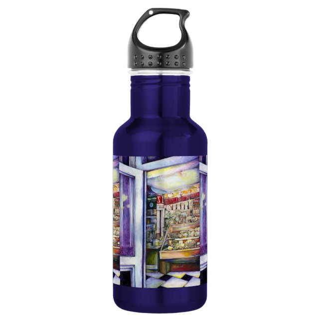 Bouteille D'eau Rafraîchir dans un déli chaud (Devant)