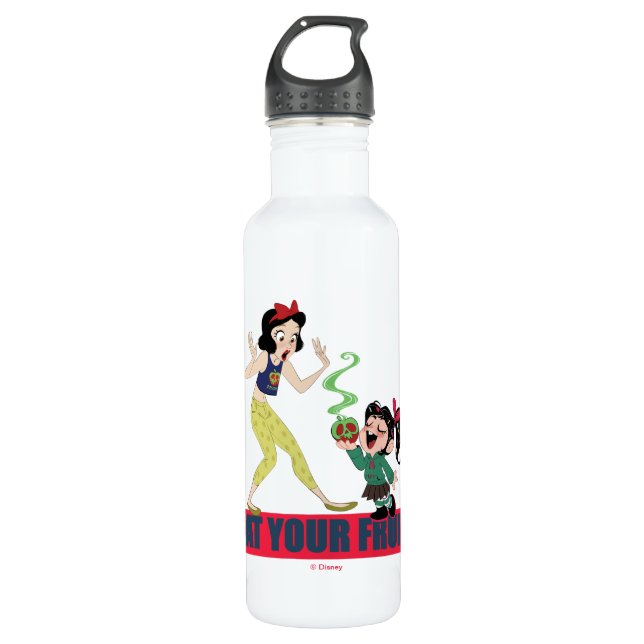 Bouteille D'eau Ralph rompt Internet| Blanche neige et vanellope (Devant)