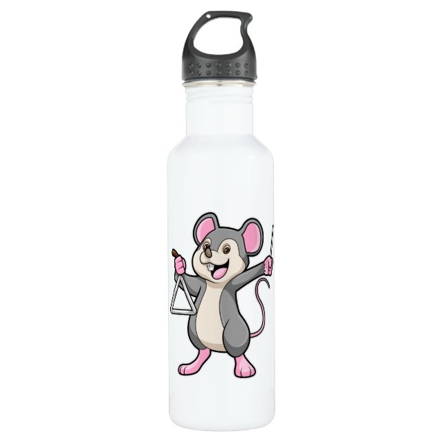 Bouteille D'eau Rat à Musique avec Triangel (Devant)