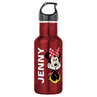 Bouteille D'eau Red Minnie | Tête dans les mains