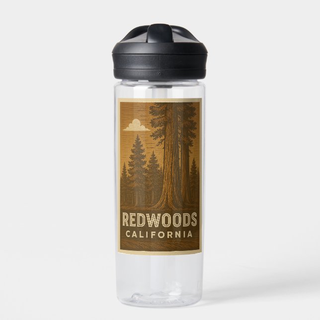 Bouteille D'eau Redwoods National Park California Water Bottle (Extérieur)