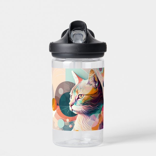 Bouteille D'eau Regal Chat dans les couleurs Prises Tumbler Therma (Avant)