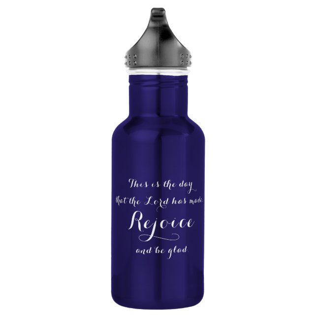 Bouteille D'eau Réjouissez-vous et soyez heureux (Droite)