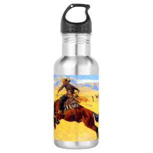 Bouteille D'eau Remington Old West Horse et Cowboy