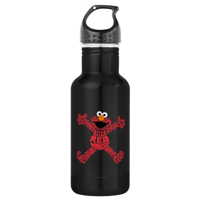 Bouteille D'eau Remplissage Motif Elmo (Devant)