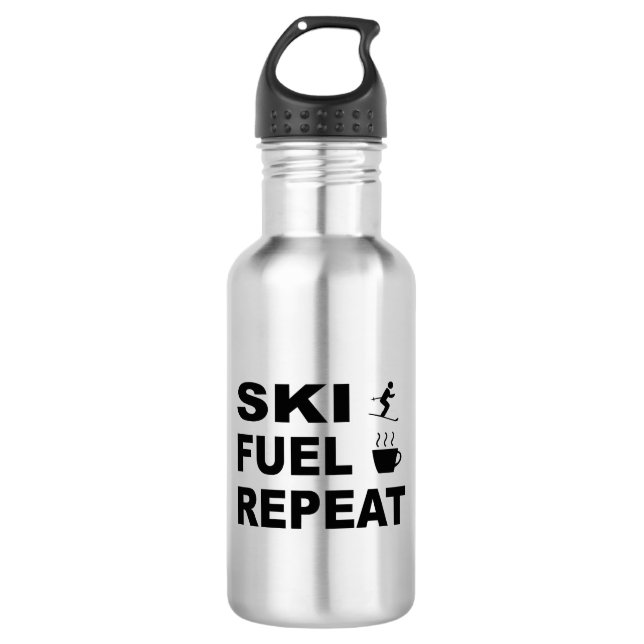 Bouteille D'eau Répétition du carburant de ski (Devant)