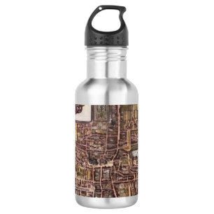 Bouteille D'eau Réplique carte de la ville de La Haye 1649