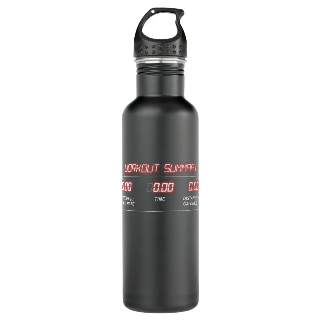 Bouteille D'eau Résumé de l'entraînement physique (Devant)