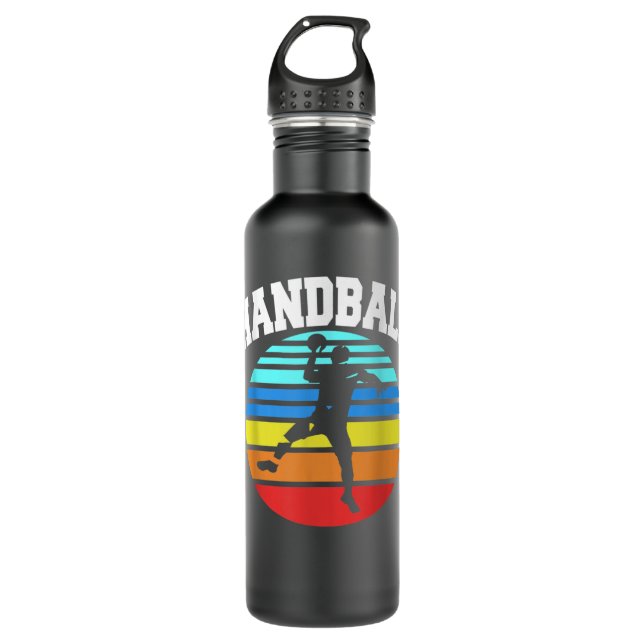 Bouteille D'eau Retro Awesome HANDBALL Designs For Handball Player (Devant)