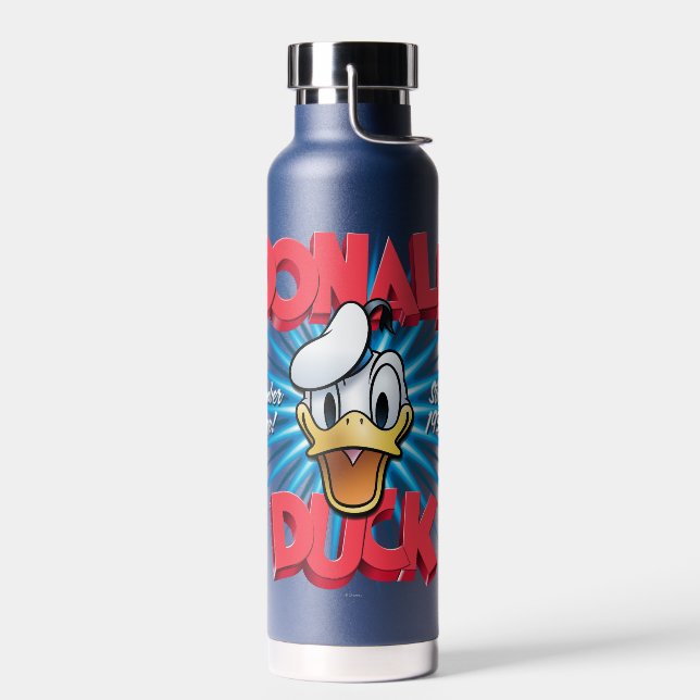 Bouteille D'eau Retro Donald Duck Heritage Graphic (Gauche)