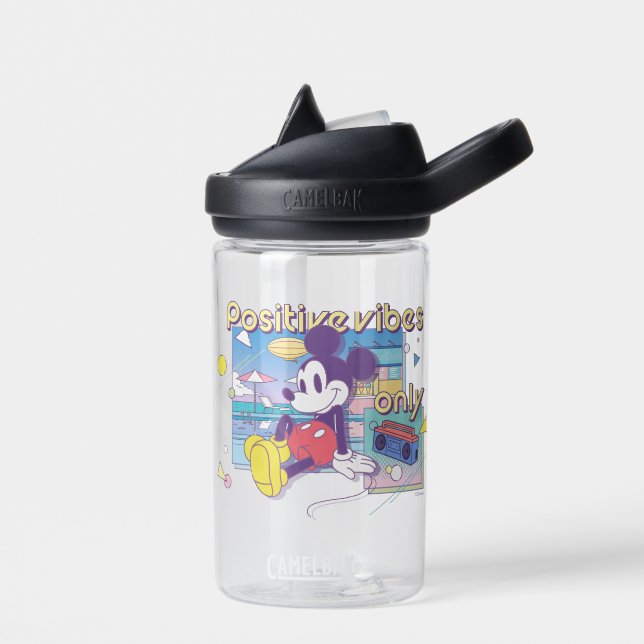 Bouteille D'eau Retro Mickey Positive Vibes Only (Gauche)
