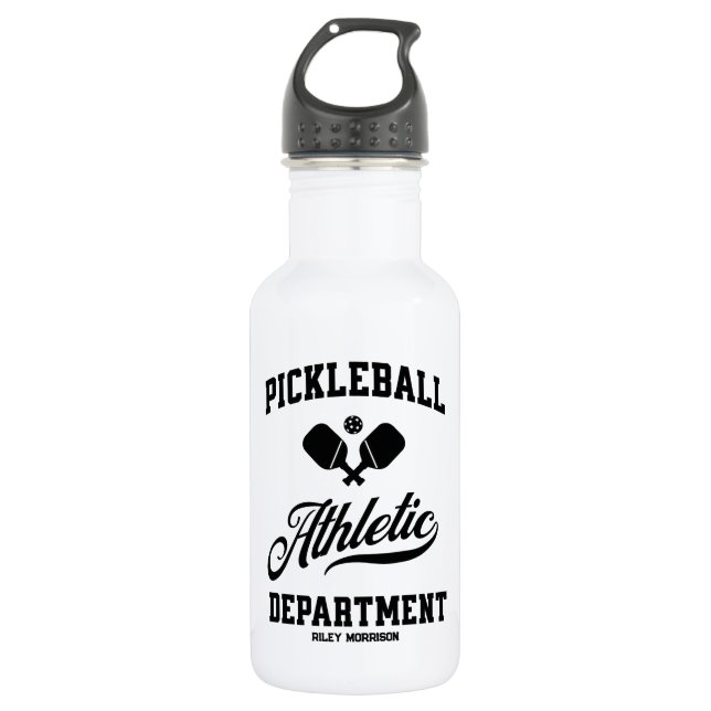 Bouteille D'eau Retro Pickleball Athletic Department Custom Staine (Devant)