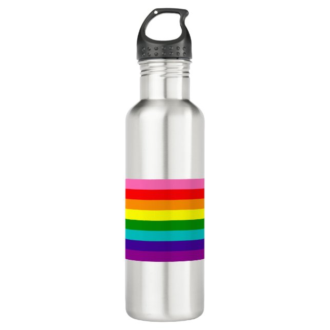 Bouteille D'eau Retro Rainbow 8 Pride (Devant)