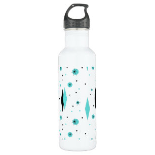 Bouteille d'eau Retro Turquoise Diamants & Starbur