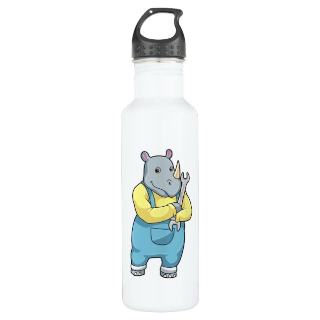 Bouteille D'eau Rhino en mécanique avec clé (Devant)