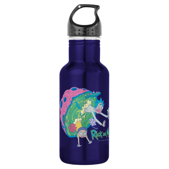 Bouteille D'eau RICK ET MORTY™| Décalage du portail infecté (Devant)