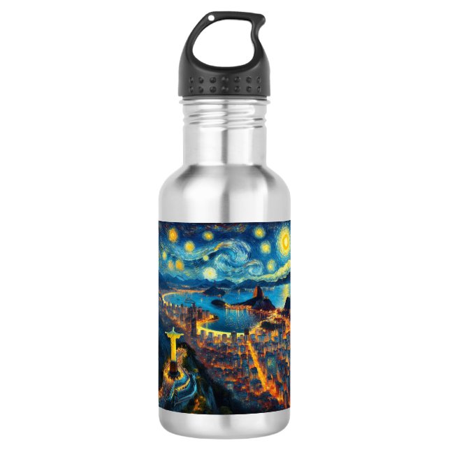 Bouteille D'eau Rio De Janeiro Brésil étoile (Devant)