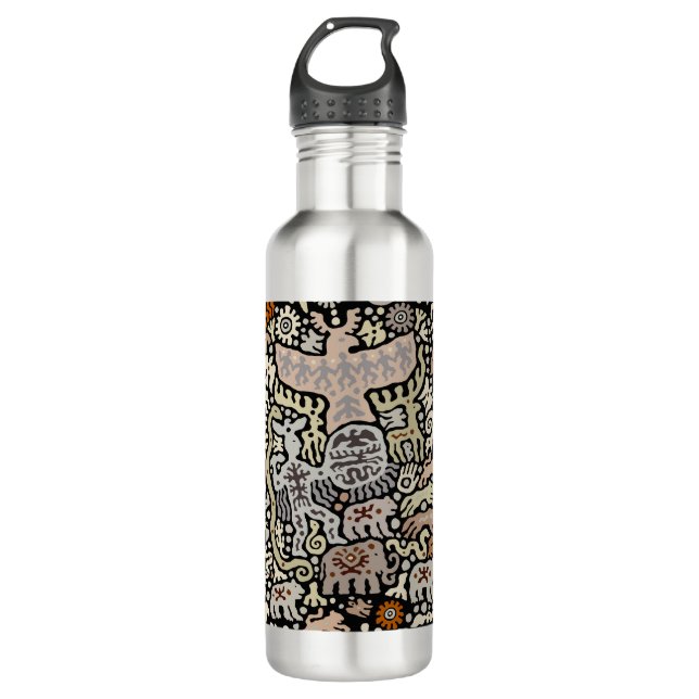 Bouteille D'eau Rituel Shaman Peyote (Devant)