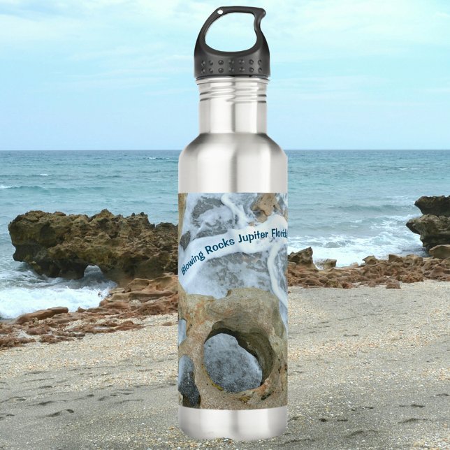 Bouteille D'eau Rochers de l'Océan tourbillonnant Jupiter Floride (Créateur téléchargé)
