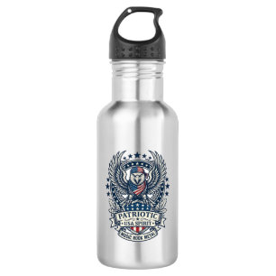 Bouteille D'eau Rocker du bandana patriotique Méta musique Old Glo