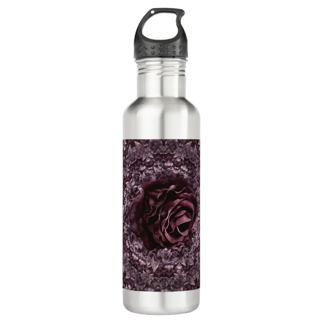 Bouteille D'eau Rose Mandala (Devant)