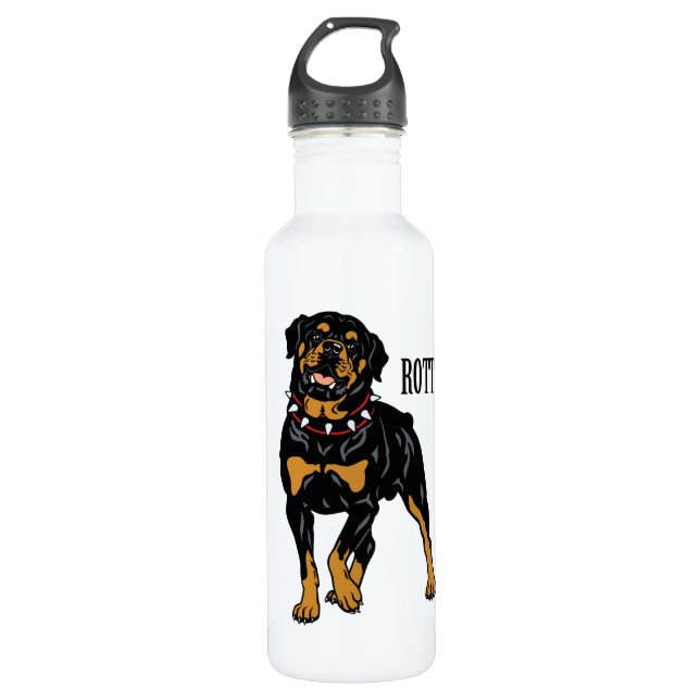 Bouteille D'eau rottweiler (Devant)