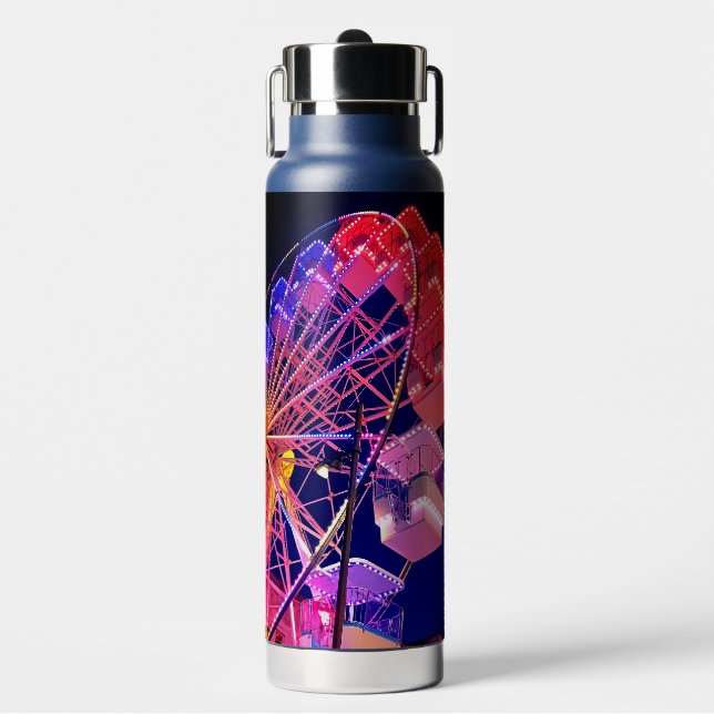 Bouteille D'eau Roue Ferris bleue et rouge (Salle de sport)