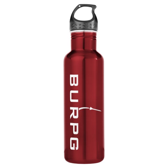 Bouteille d'eau rouge de BURPG (24oz) (Devant)