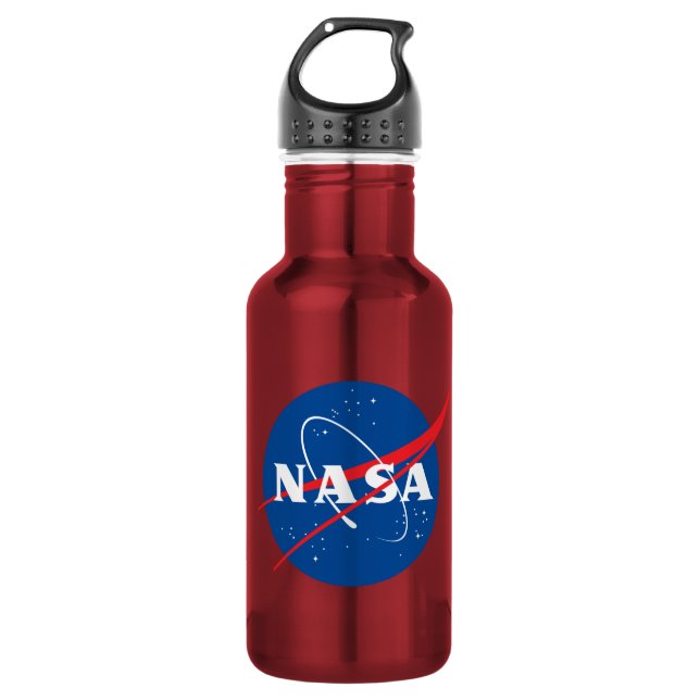 Bouteille D'eau Rouge Mars 18 oz de la NASA (Devant)