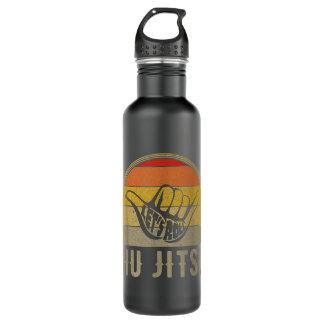 Bouteille D'eau Roulons Jiu Jitsu Main Vintage Sunset Funny Mar
