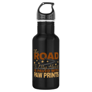Bouteille D'eau Route vers mon coeur Pavé en Amoureux des chiens E