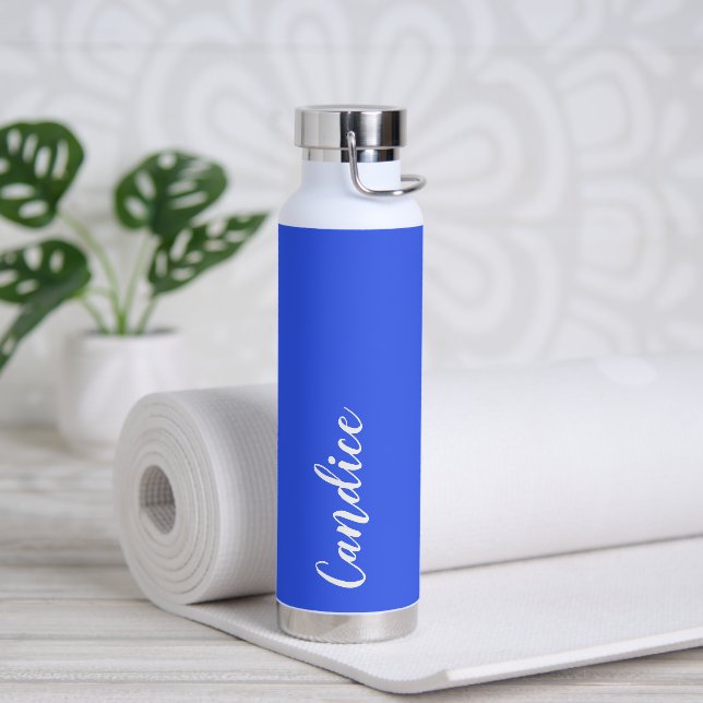 Bouteille D'eau Royal Blue Mariage personnalisé Bridesmaid (Yoga)