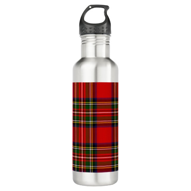 Bouteille D'eau Royal Stewart Clan Tartan Plaid (Devant)