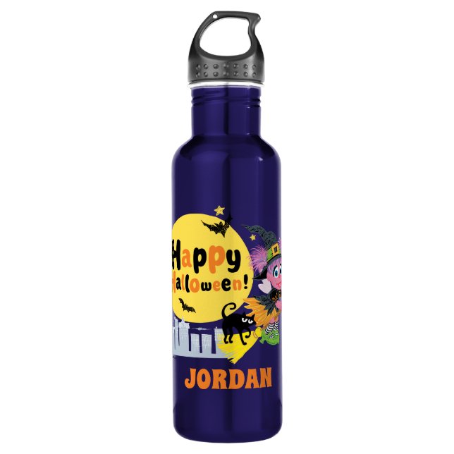 Bouteille D'eau Rue Sésame | Motif d'Halloween (Devant)